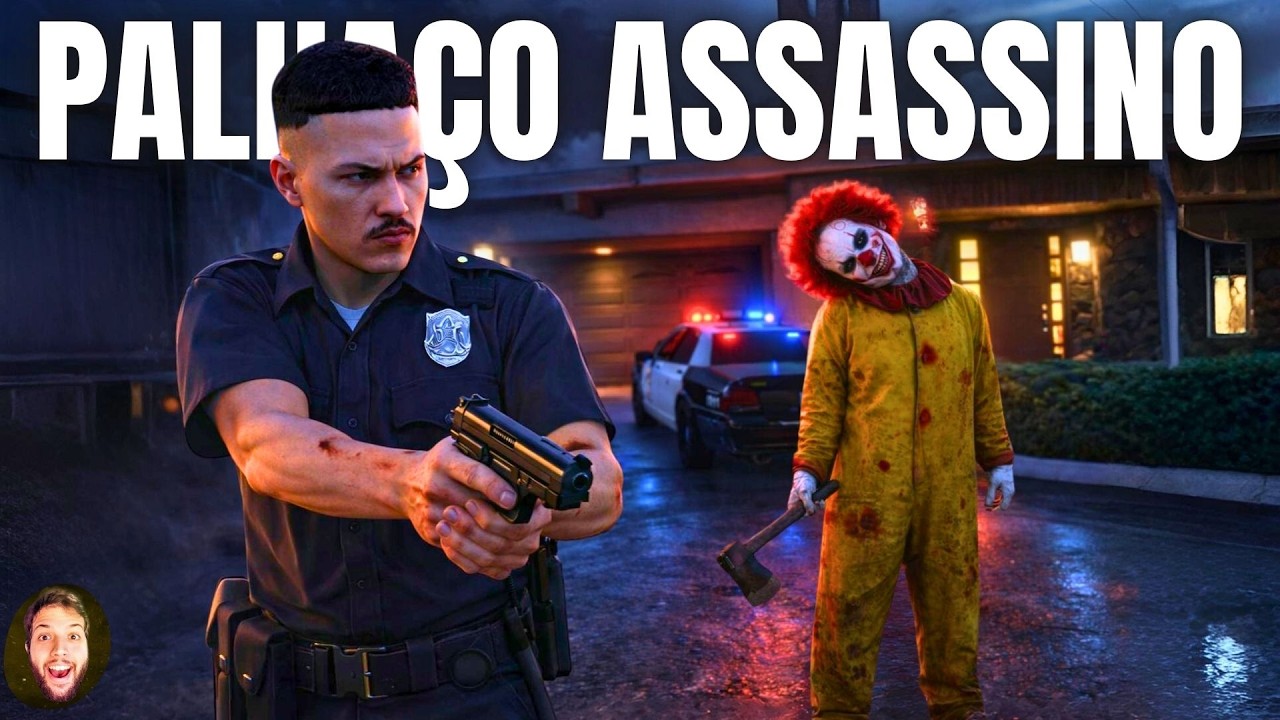 Trabalhei de policial no turno da madrugada no GTA V