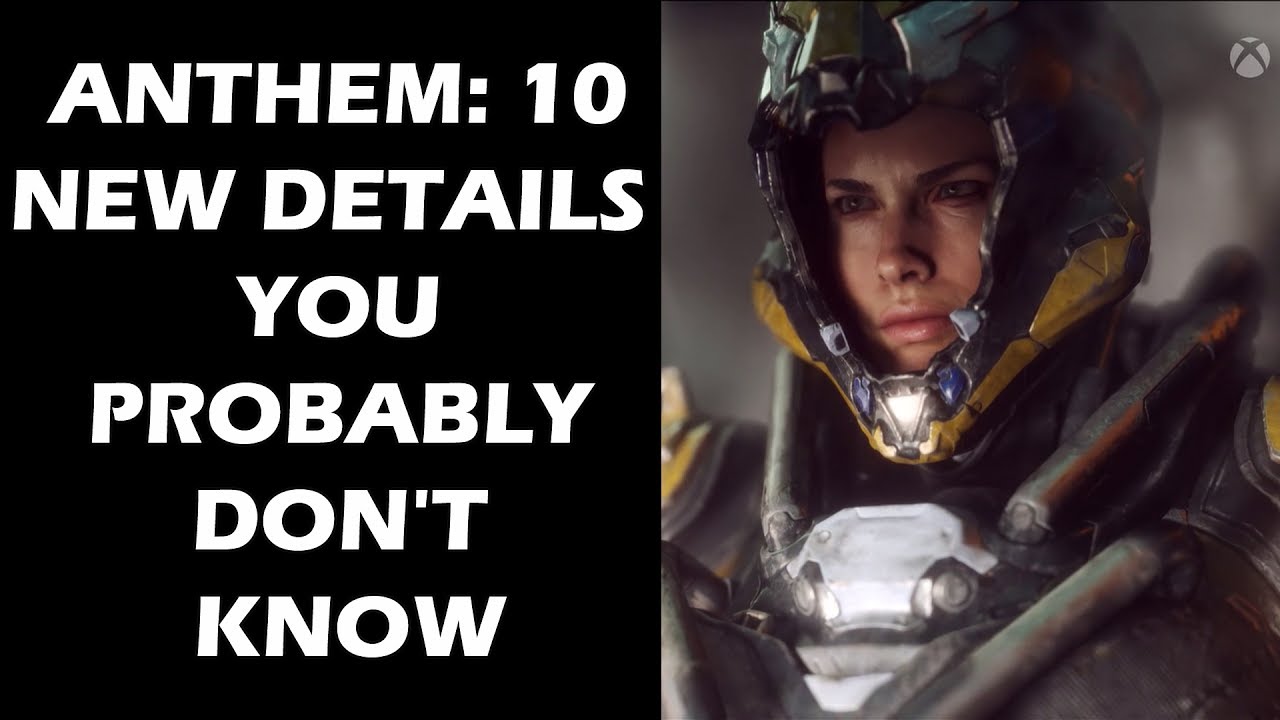 Anthem: 10 NEW Details You Probably Don't Know