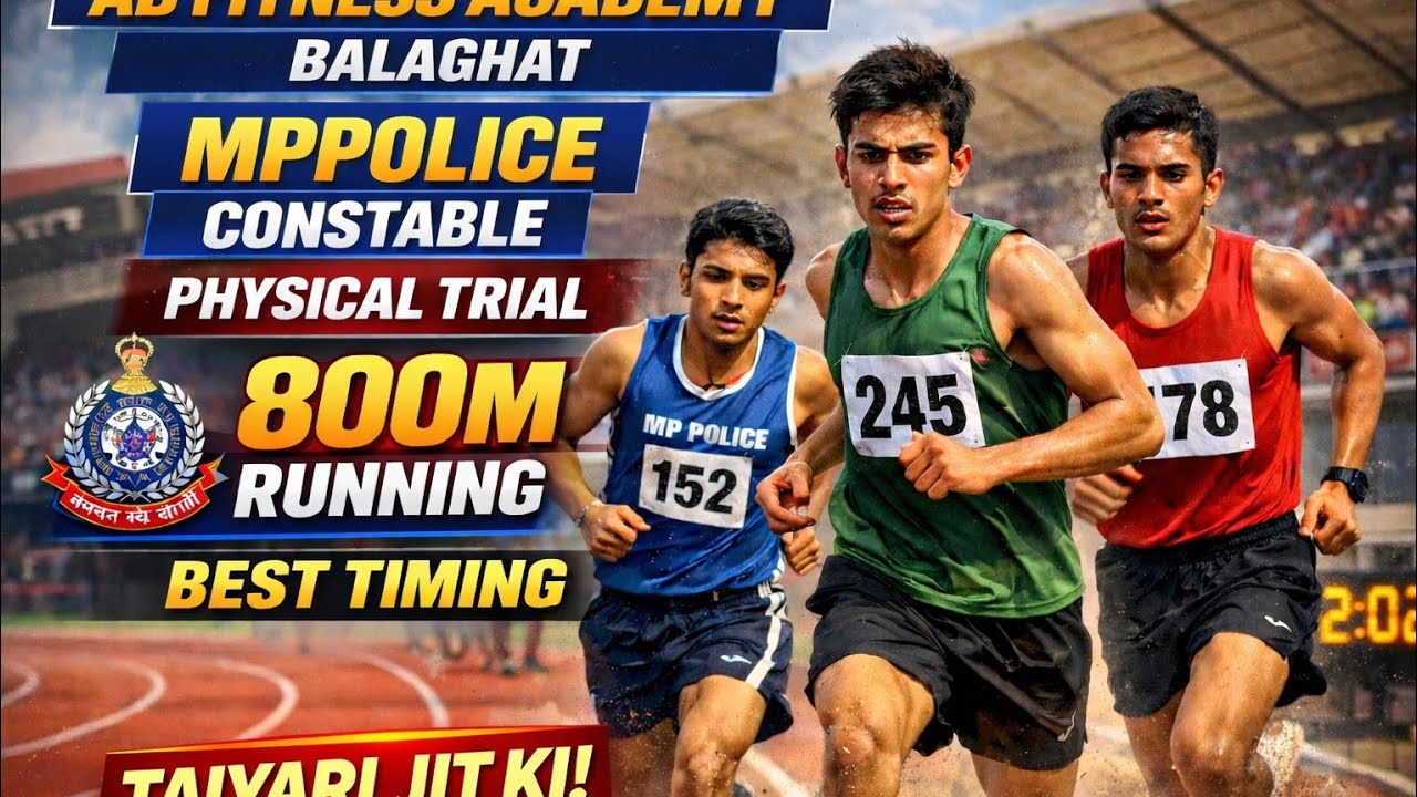 MPPOLICE CONSTABLE PHYSICAL  800M Final Running 🔥🔥🔥