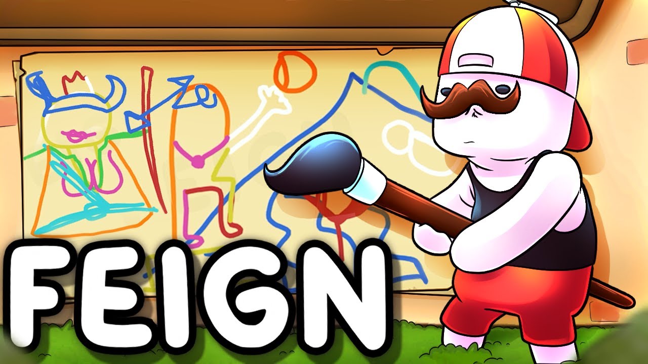 A DRAWING SOCIAL DECEPTION GAME?! (FEIGN w/ Friends)