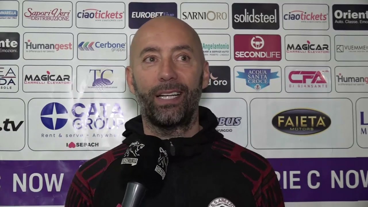 Pescara-Arezzo 0-1, intervista a Cristian Bucchi