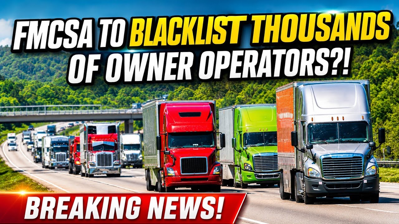 FMCSA- Blacklist Thousands Of Owner Operators In America