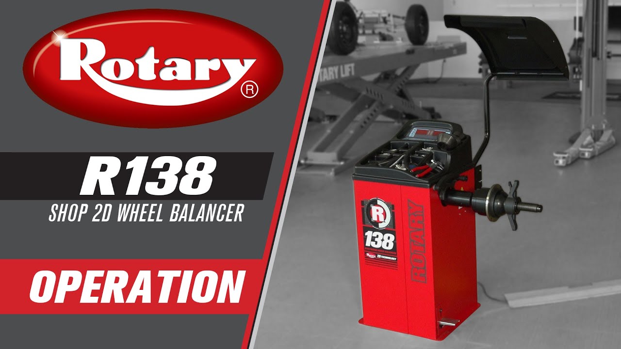 Rotary R138 Wheel Balancer Operation