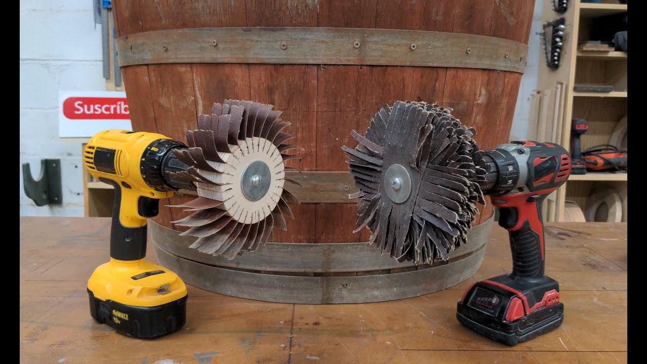 Como hacer lijadores de madera para taladro
