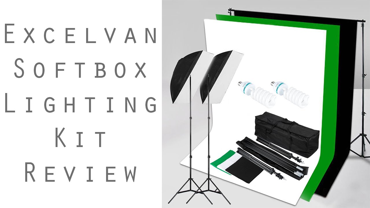 Excelvan Studio Lighting Kit w/ Backdrops [Review]