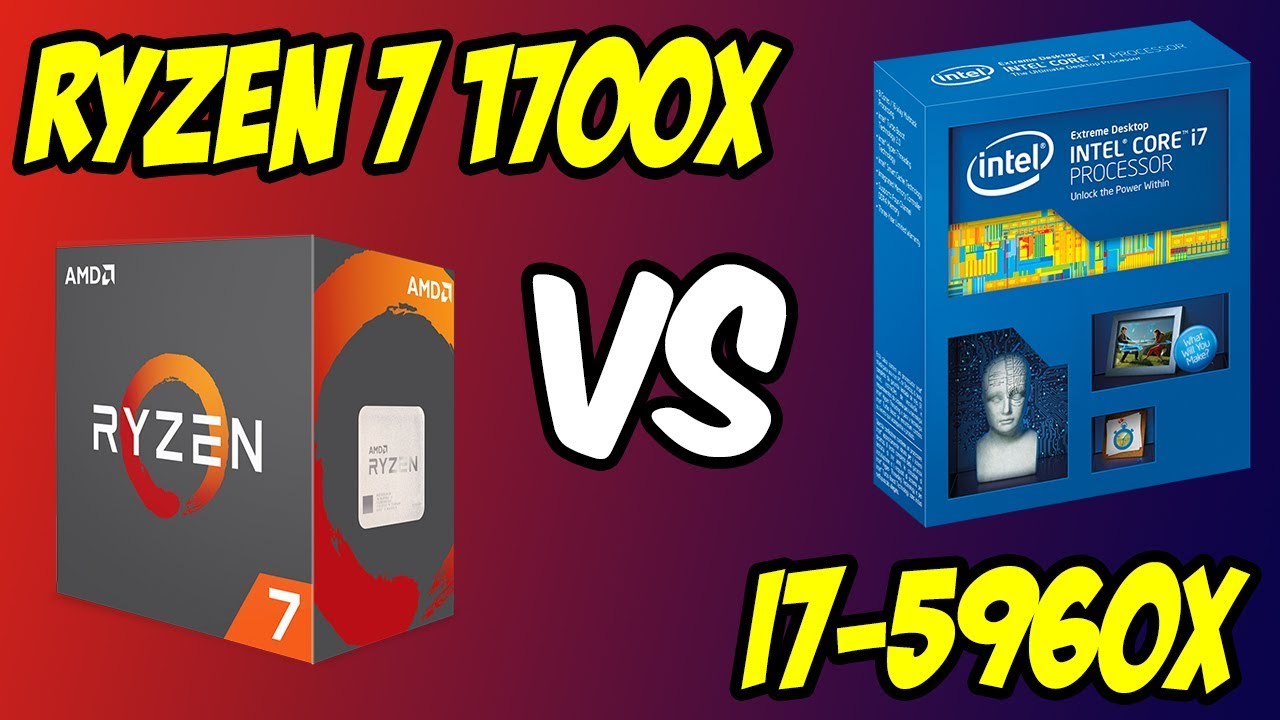 💥Ryzen 7 1700X vs i7-5960X  🔥Benchmarks + Gaming Test! 🎮 [4K]