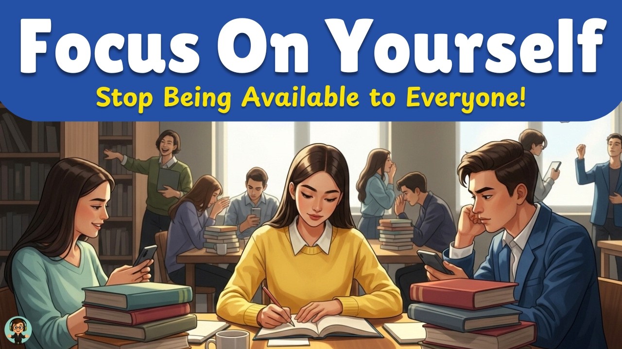 How to Focus On Yourself And Stop Being Available to Everyone? | English Learning Podcast