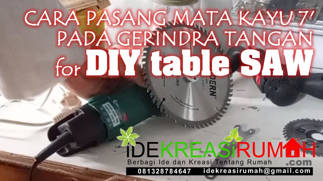 Cara Pasang Mata Kayu 7 inc Pada Gerindra Tangan