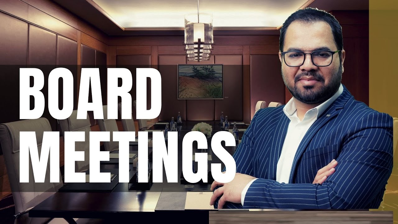 Board Meetings I Company Law I 4K
