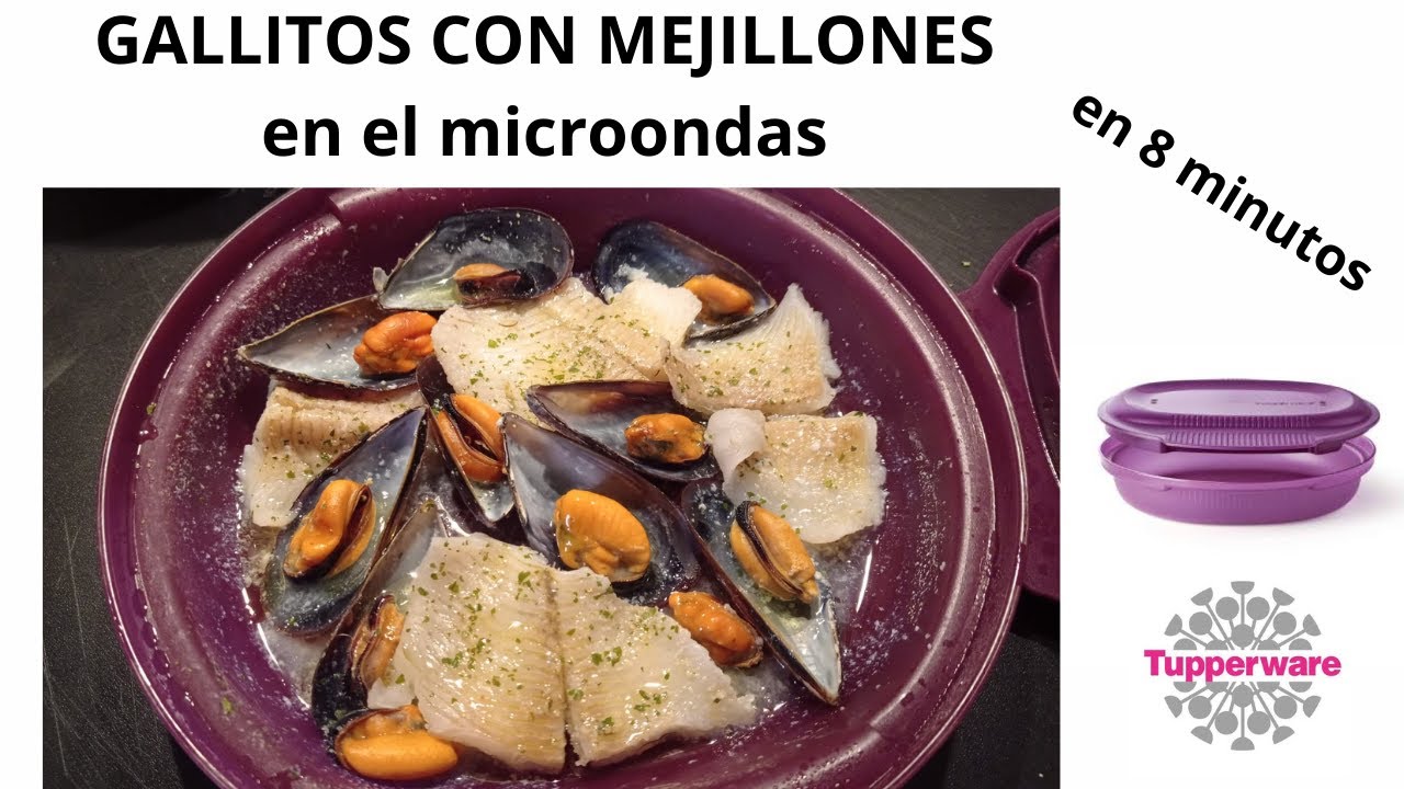 Gallitos con mejillones en su jugo en el microondas con Microdelicias