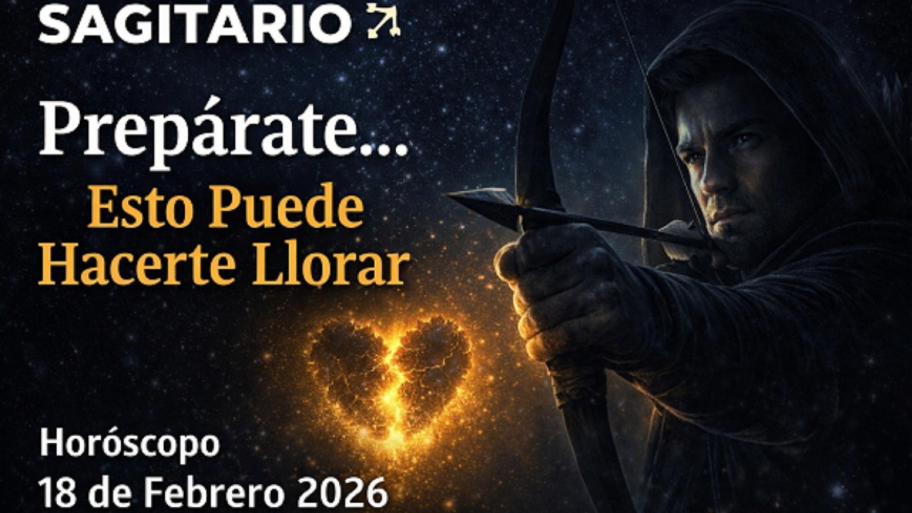 SAGITARIO ♐ — Prepárate… Esto Puede Hacerte Llorar  Horóscopo 18 de Febrero 2026