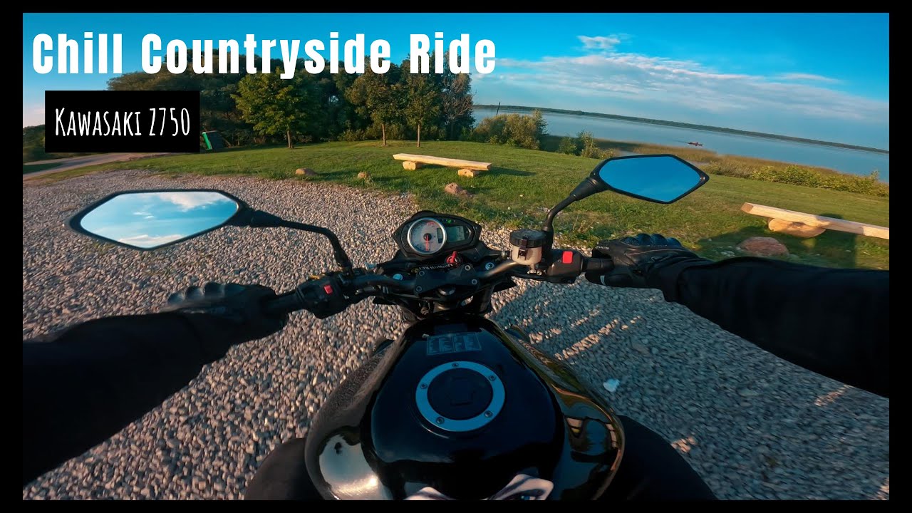 Kawasaki Z750 | POV Chill Countryside Ride | Beginner Rider
