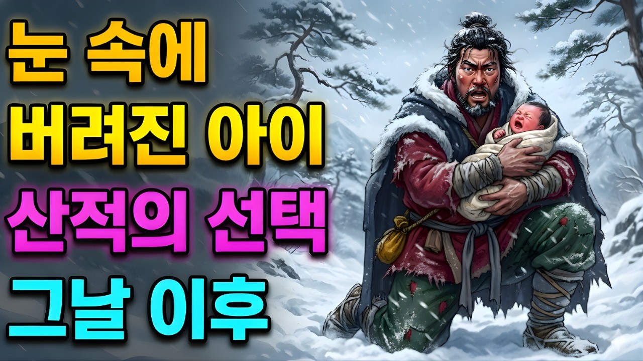 눈 속에서 주워 온 아이, 산적 두목의 인생을 바꾸다 | 야담 | 조선야담 | 민담 | 설화 | 전래동화 | 오디오북