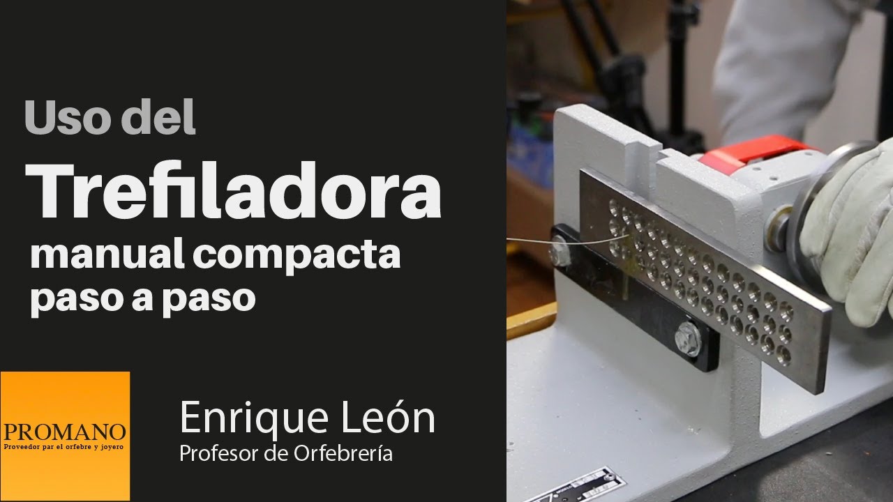 Uso del trefiladora manual compacta