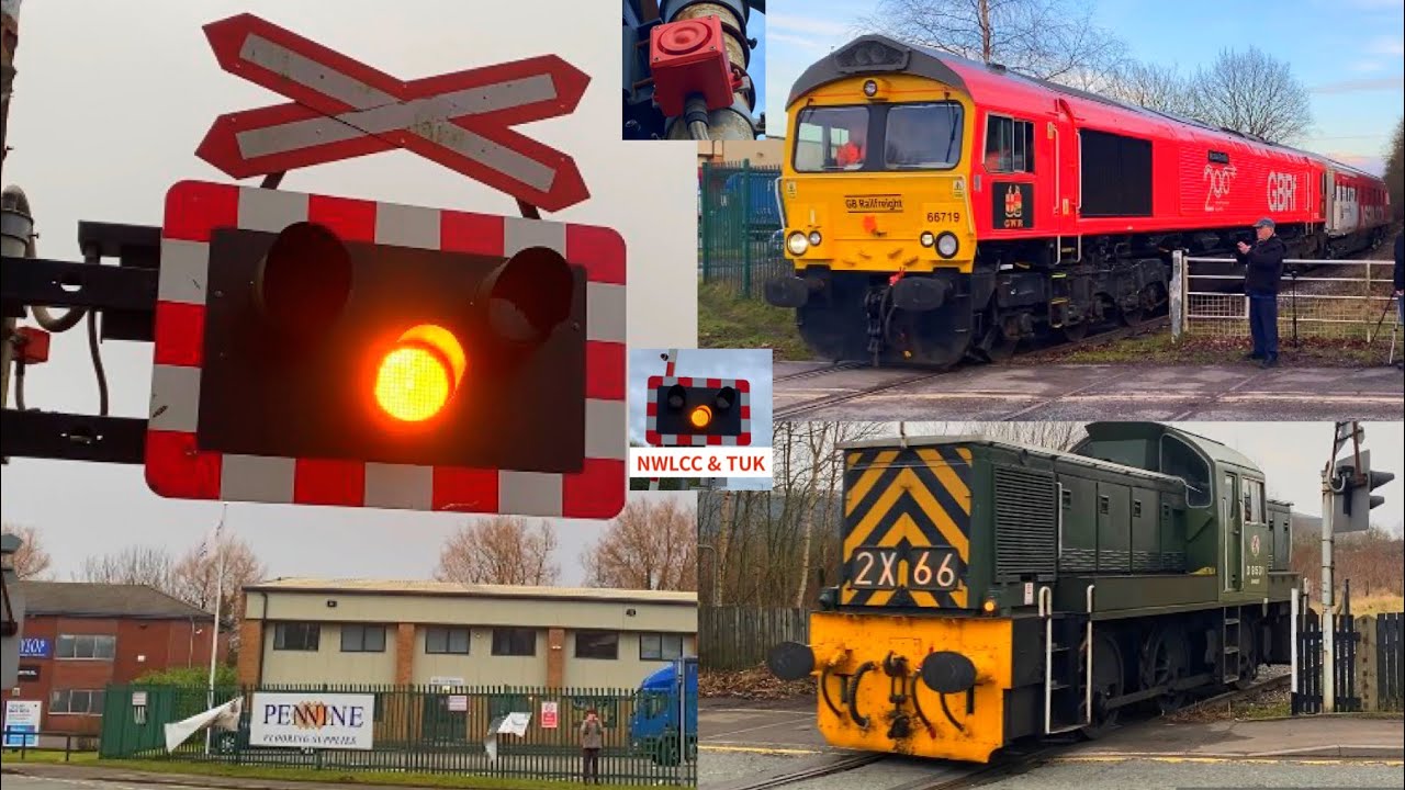 Faulty Alarm & The Rail 200 Inspiration Train at Heywood Level Crossing, Greater Manchester