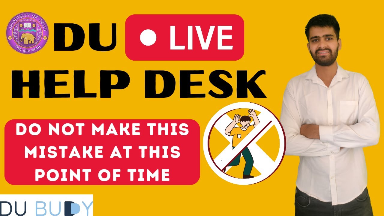 Delhi University live query session for college preferences and college predictions based on Ranks.
