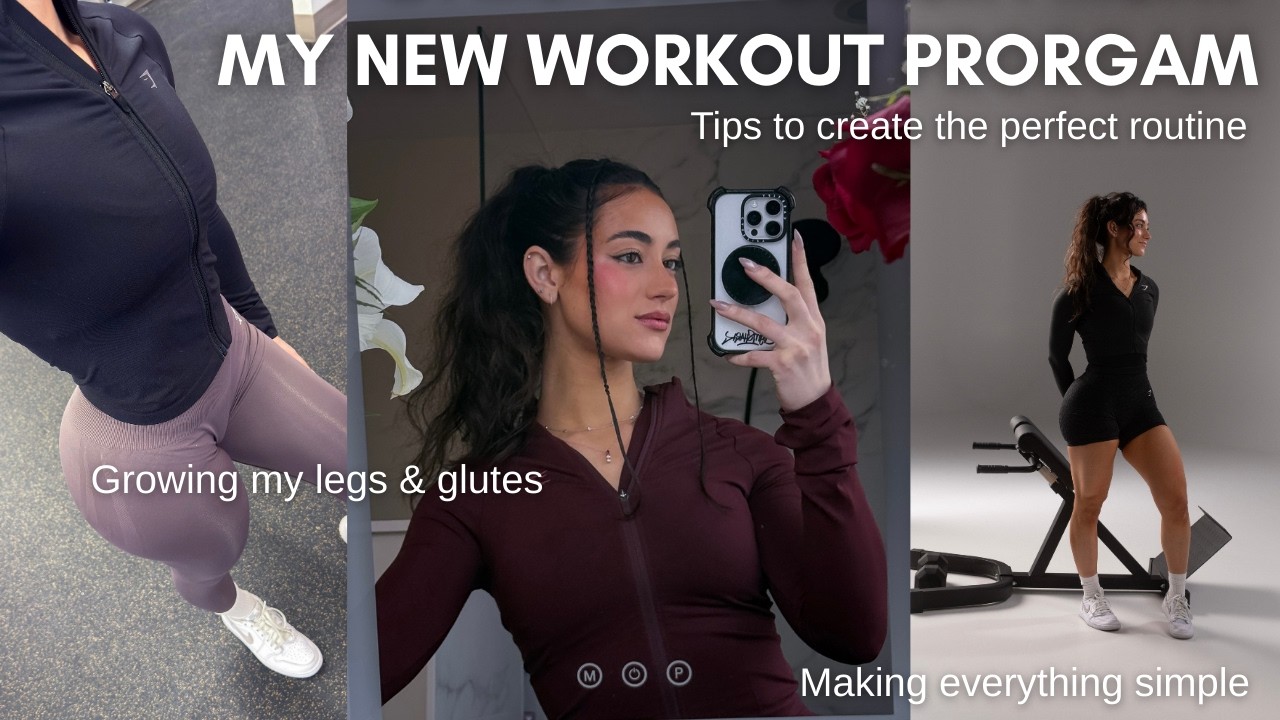 MY NEW GLUTE AND LEG FOCUSED PROGRAM | full workout, bulk update & tips to not get bloated