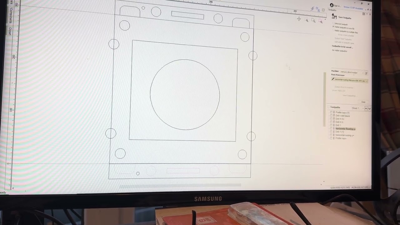 How to draw in vectric for horizontal side routing . Makes it simple 
