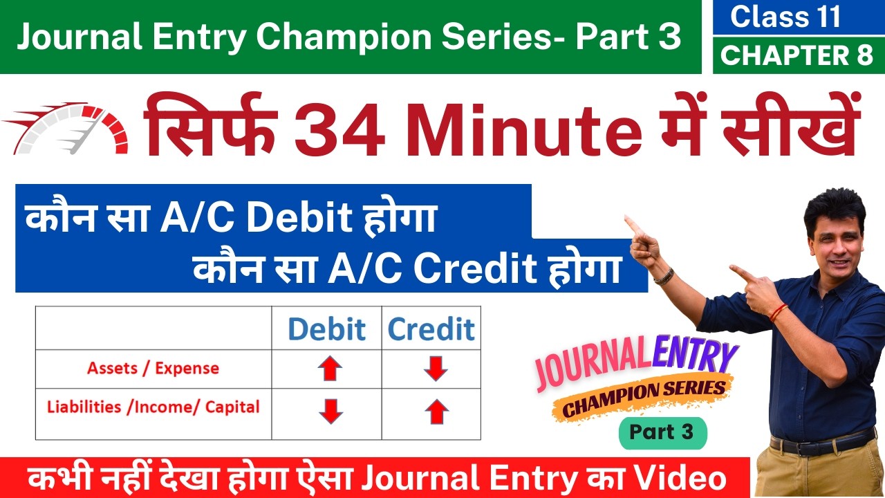 Rules of Debit and Credit | Debit & Credit का रहस्य | Journal Entries Accounting |Chapter 8 | Part 3