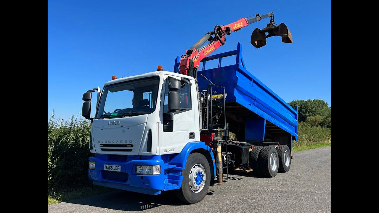 Iveco Eurocargo 260E28 6 X 4 Tipper With Grab