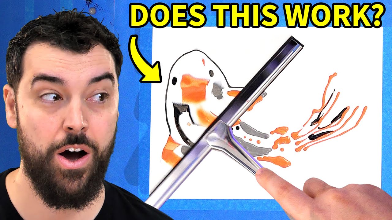 Trying 4 Viral Squeegee Paintings (only 1 worked&hellip;)