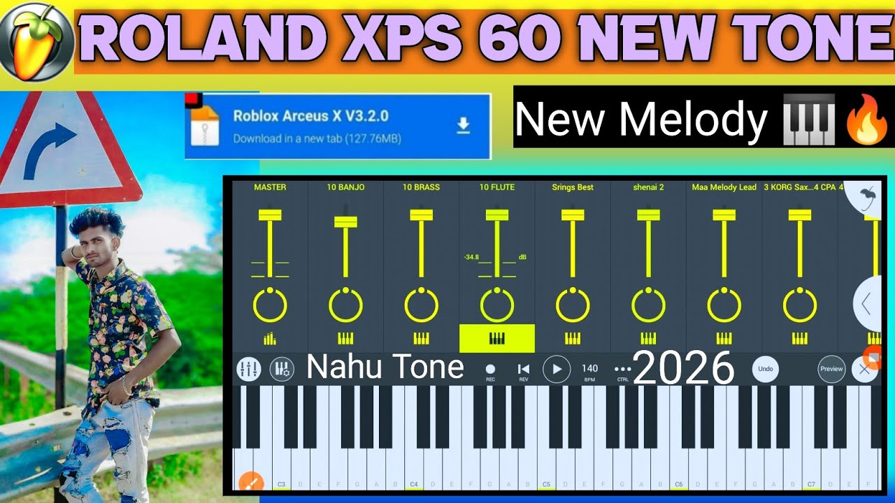 Roland XPS 60 + FL Studio Mobile | Amazing New Tones 🎹🔥|| #flstudio #flstudiopiano #octapad #piano