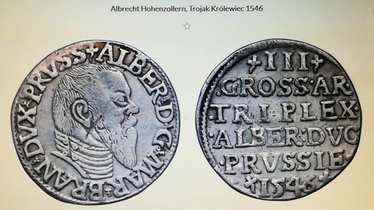 Piękne monety XVI, XVII i  XVIII wieku.