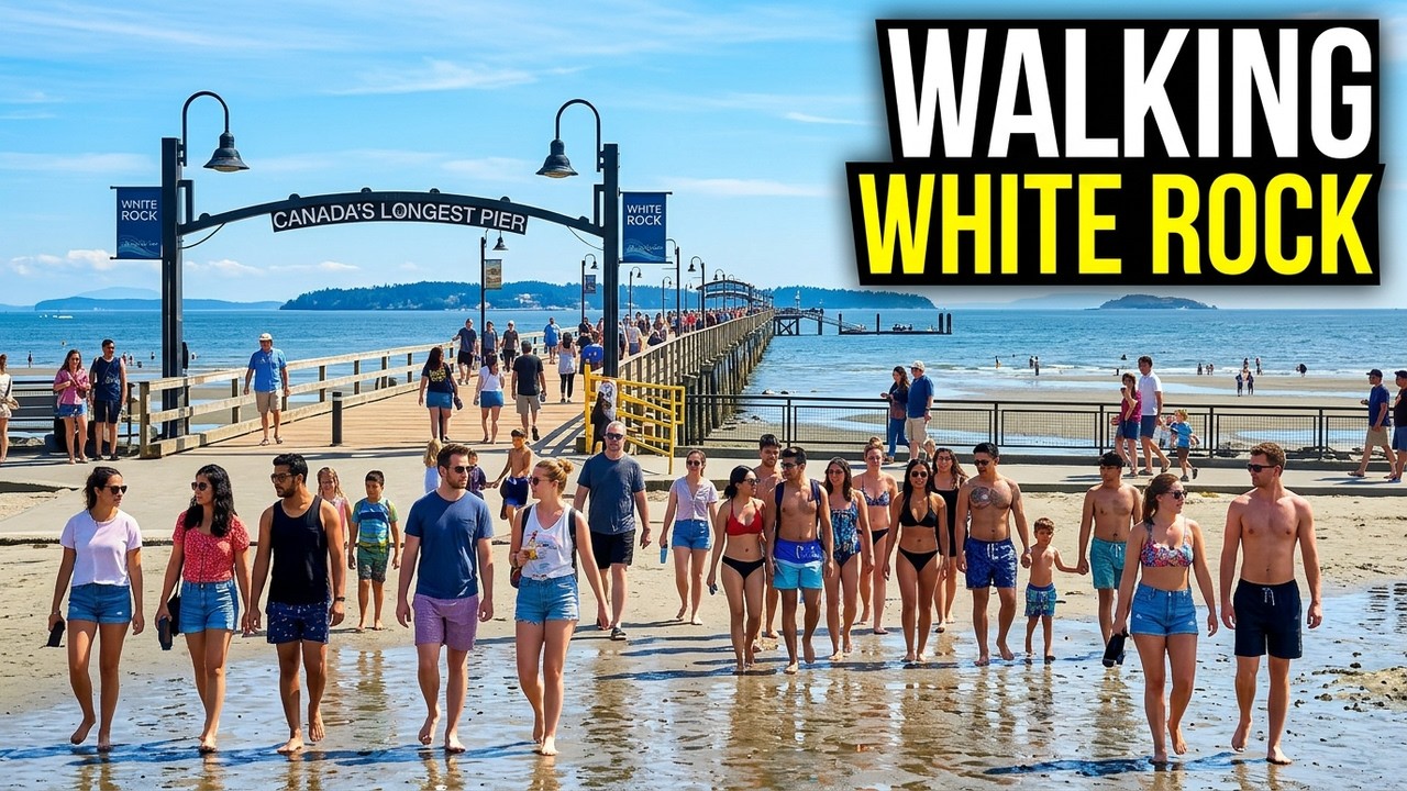 WHITE ROCK BEACH, WHITE ROCK, BC, CANADA 🇨🇦