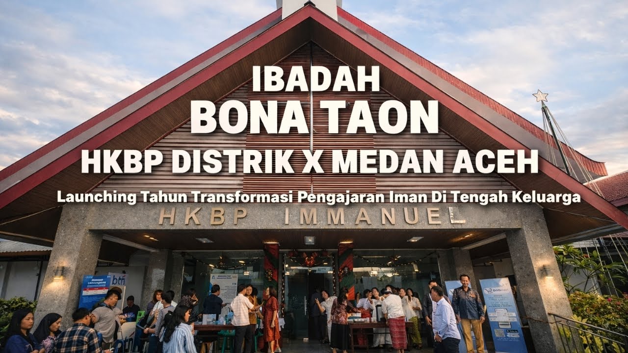 LIPUTAN BONA TAON HKBP DISTRIK X MEDAN ACEH DAN LAUNCHING TAHUN PENGAJARAN IMAN DITENGAH KELUARGA