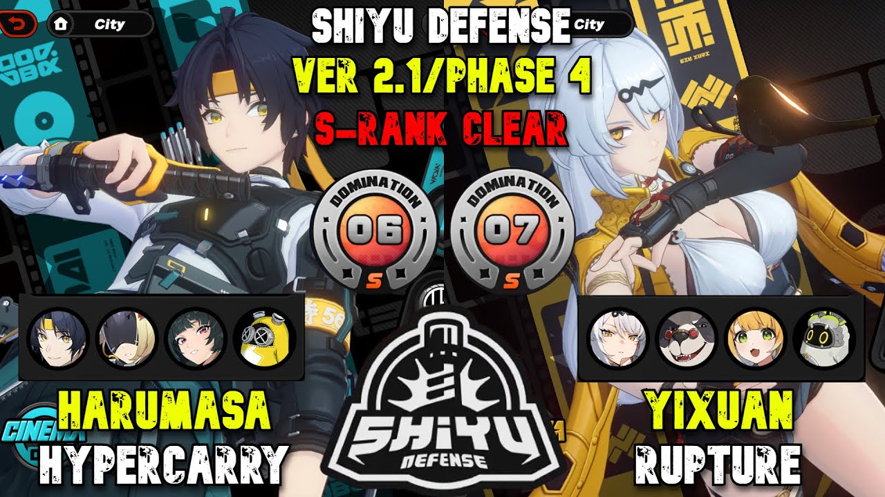 M0W0 Yixuan Rupture &  Harumasa Hypercarry | Shiyu Defense 2.1/Phase 4 | Zenless Zone Zero