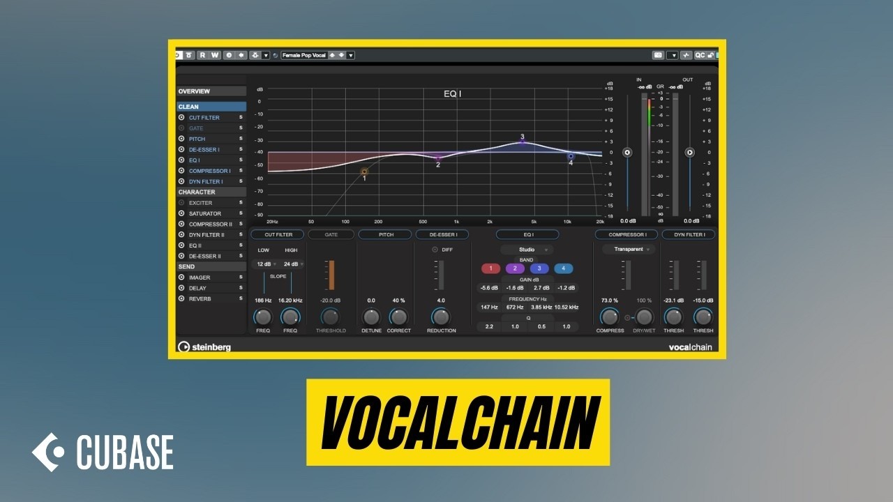 Это VocalChain | Объяснение плагинов эффектов Cubase