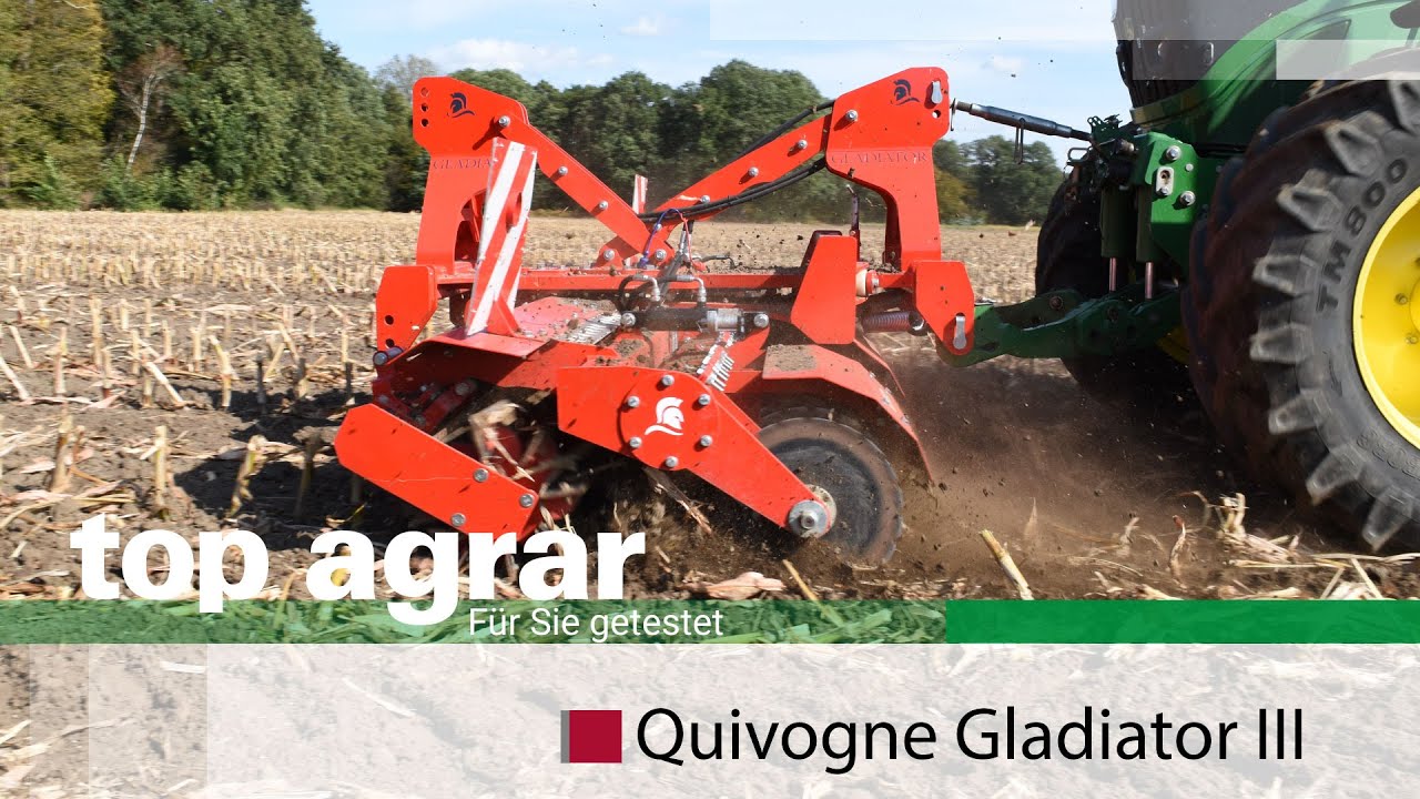 Mehr Gewicht für höhere Schlagkraft - Quivogne Gladiator Messerwalze im top agrar Praxistest 4/5