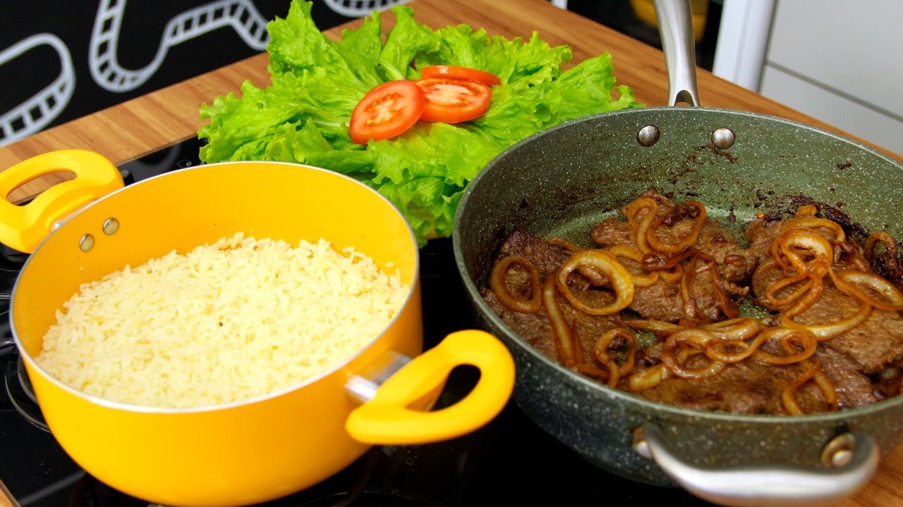 ALMOÇO SIMPLES COMPLETO FÁCIL E RÁPIDO