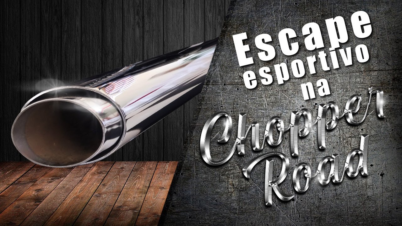 Escapamento Esportivo na Chopper Road 150 da JM Escapes.