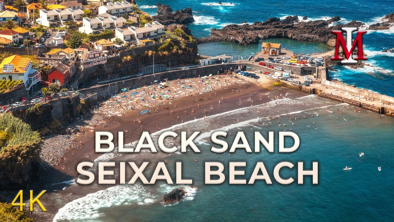 Seixal Beach Madeira 4K – Stunning Black Sand Paradise 🌊🏖️