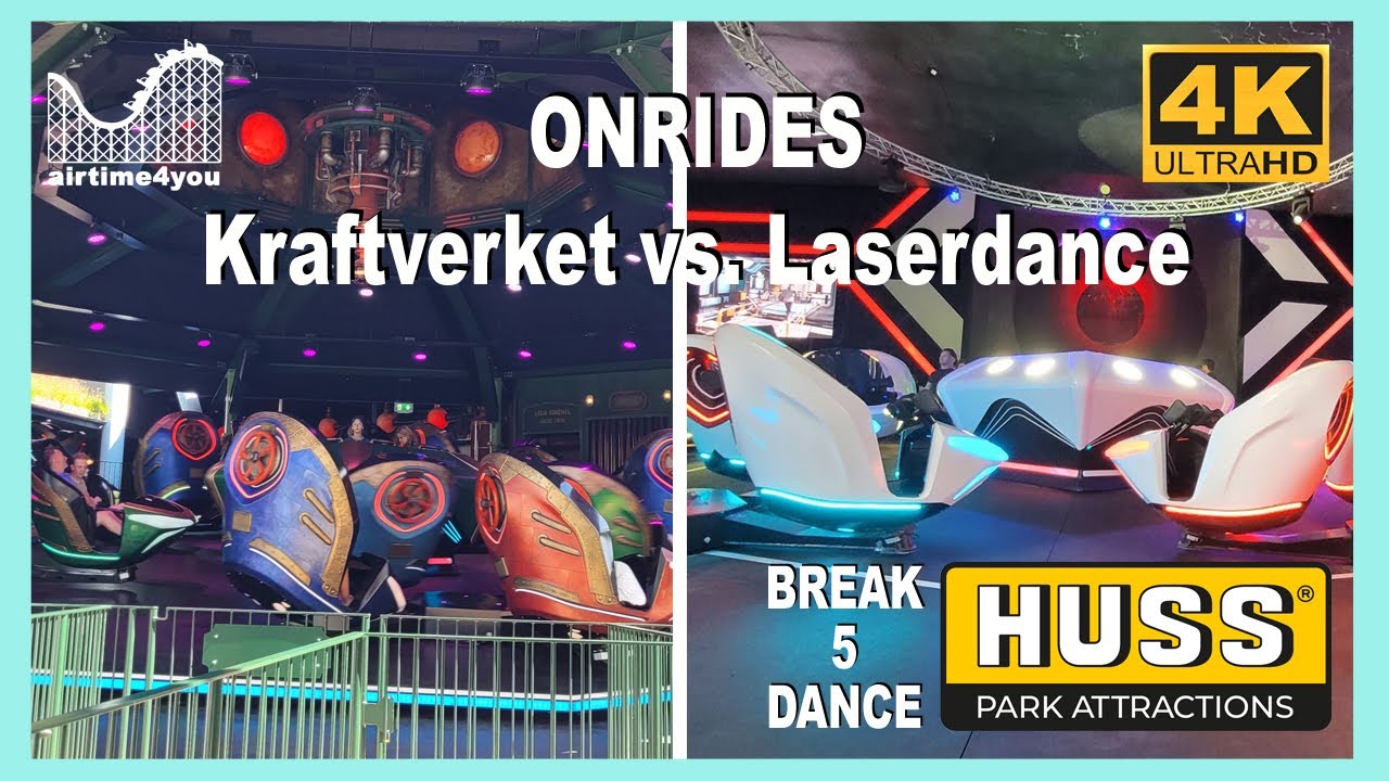 BREAK DANCE 5 - Kraftverket vs. Laserdance - ONRIDES - Huss Park Attractions NEUHEIT - 4K