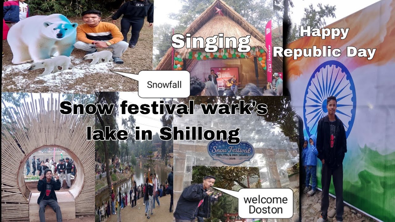|| Snow Festival ❄️🐻‍❄️☃️ Shillong wark's lake..Republic Day 26 January ||