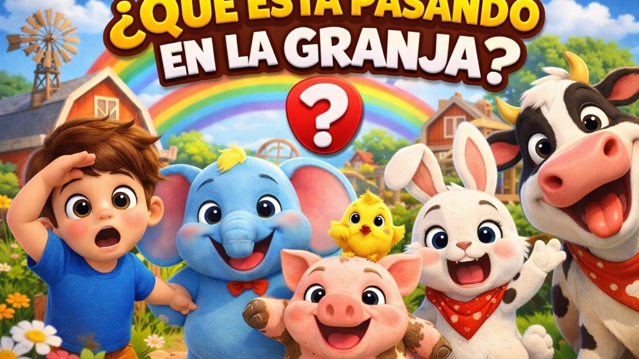 😲 ¿Qué Está Pasando en la Granja? 🐮🌈 | La Sorpresa de Esteban y Sus Amigos