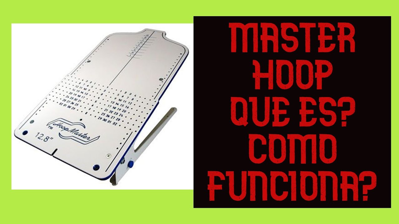 Master hoop que es y como funciona, how works a Maste hoop, boradadora