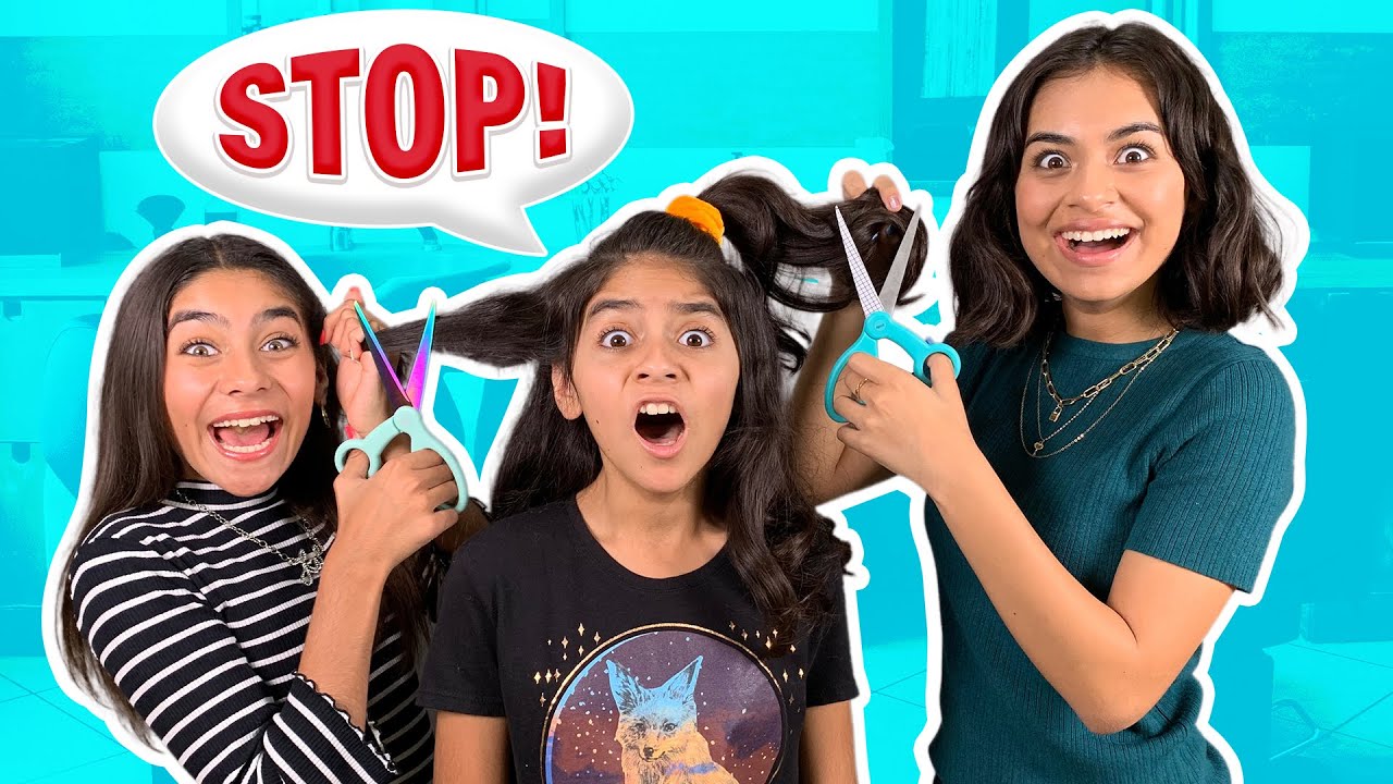 Cutting My Sisters Hair *OOPS!* Big Chop | GEM Sisters