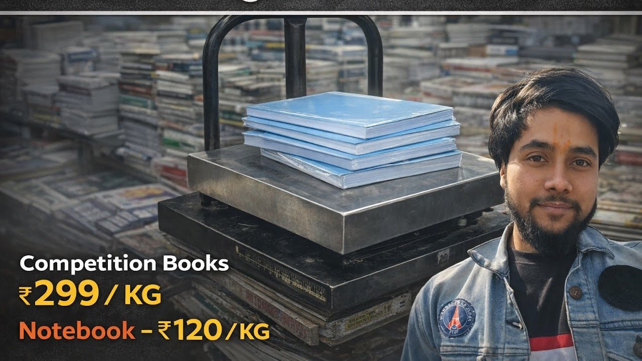 दरियागंज संडे बुक मार्केट | 299 रुपये किलो कॉम्पिटिशन बुक | 120 रुपये किलो नोटबुक #DaryaganjMarket 