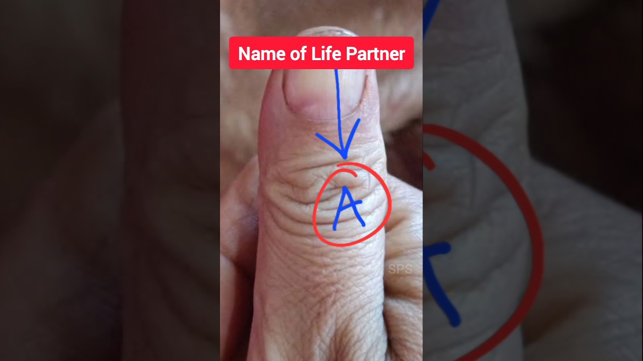Find your life partner's name on your thumb 👍 #palmistry