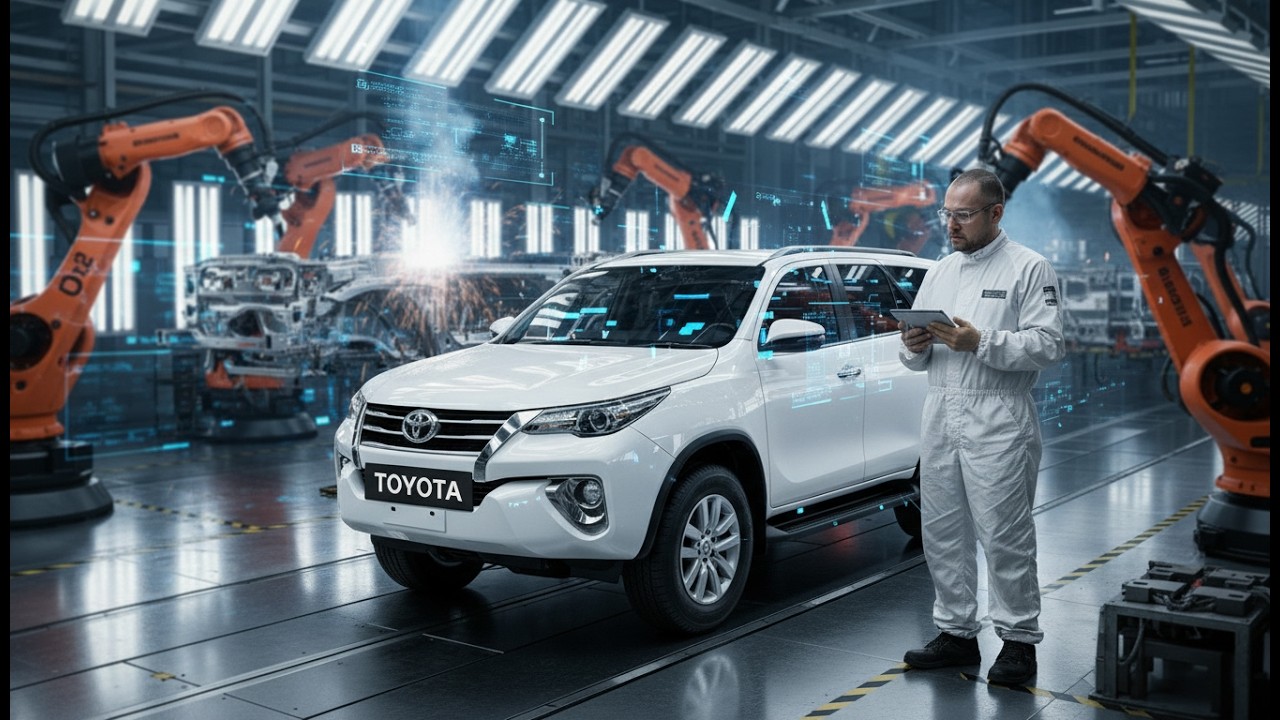 How Is the Toyota Fortuner Made Inside the 7-Seater SUV Factory | Digital Factory Vision