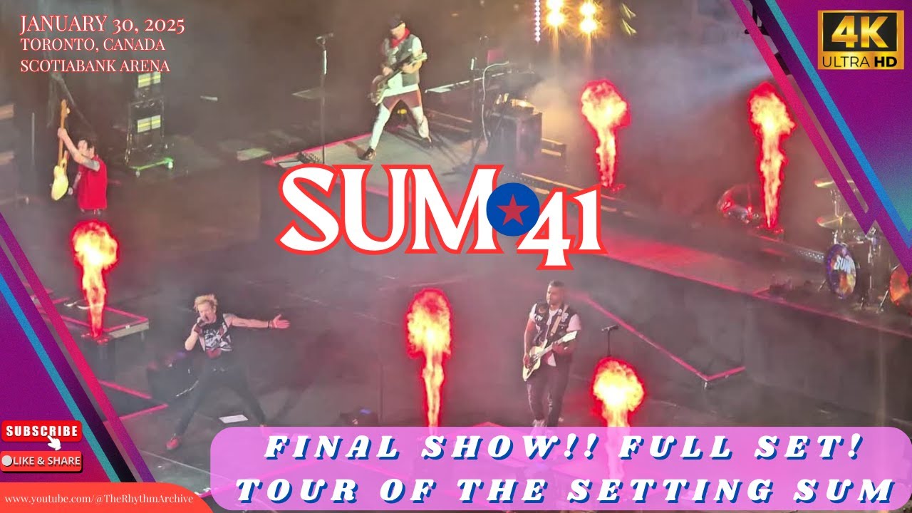 SUM 41 | FINAL SHOW EVER! | Full Set | Scotiabank Arena | Toronto | January 30, 2025