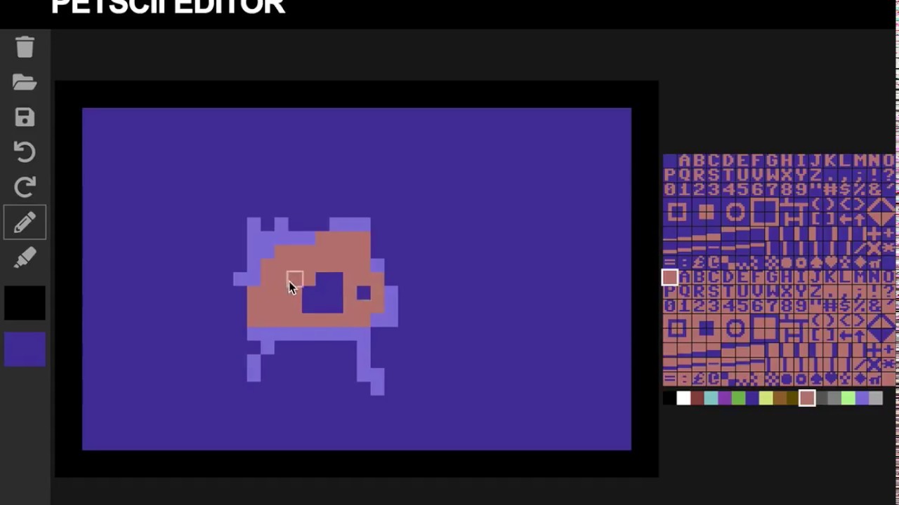 PETSCII editor proto