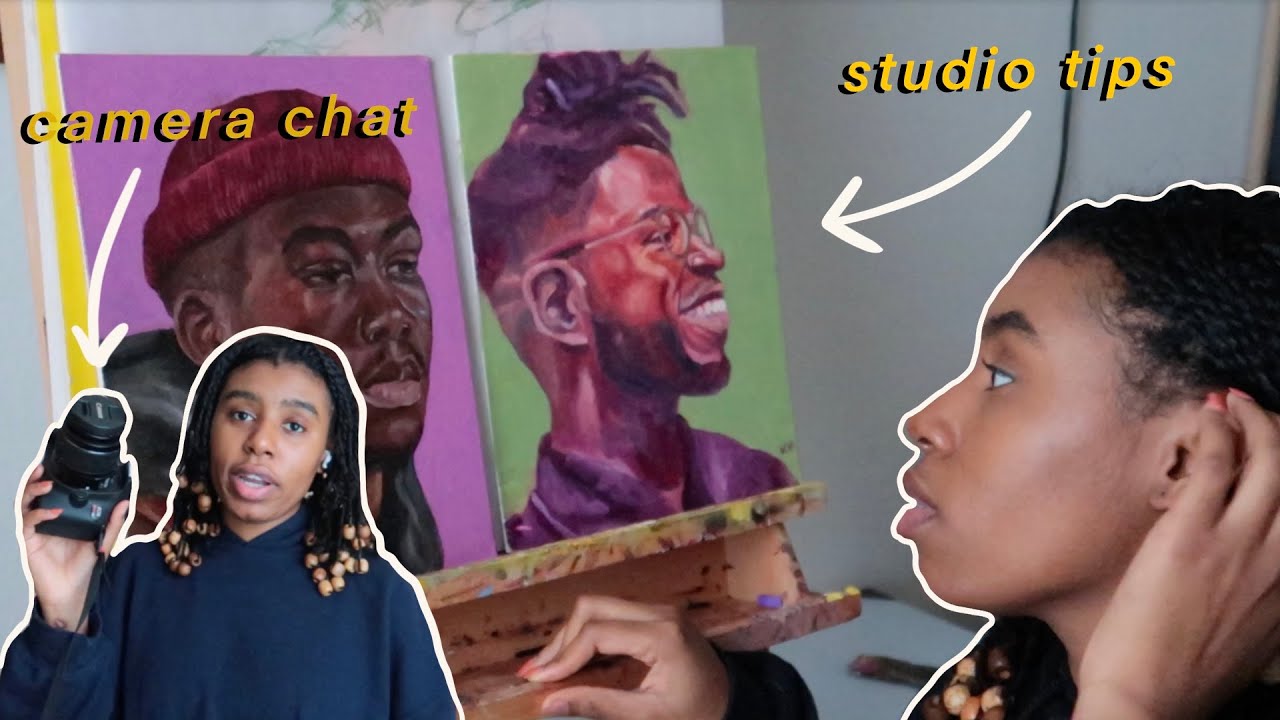 CREATIVE VLOG| canvas sketching, chat on cameras, studio tips