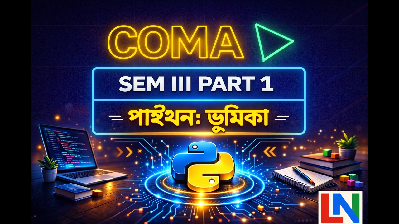 COMA Beng  Sem3 1 1  ভূমিকা: পাইথন
