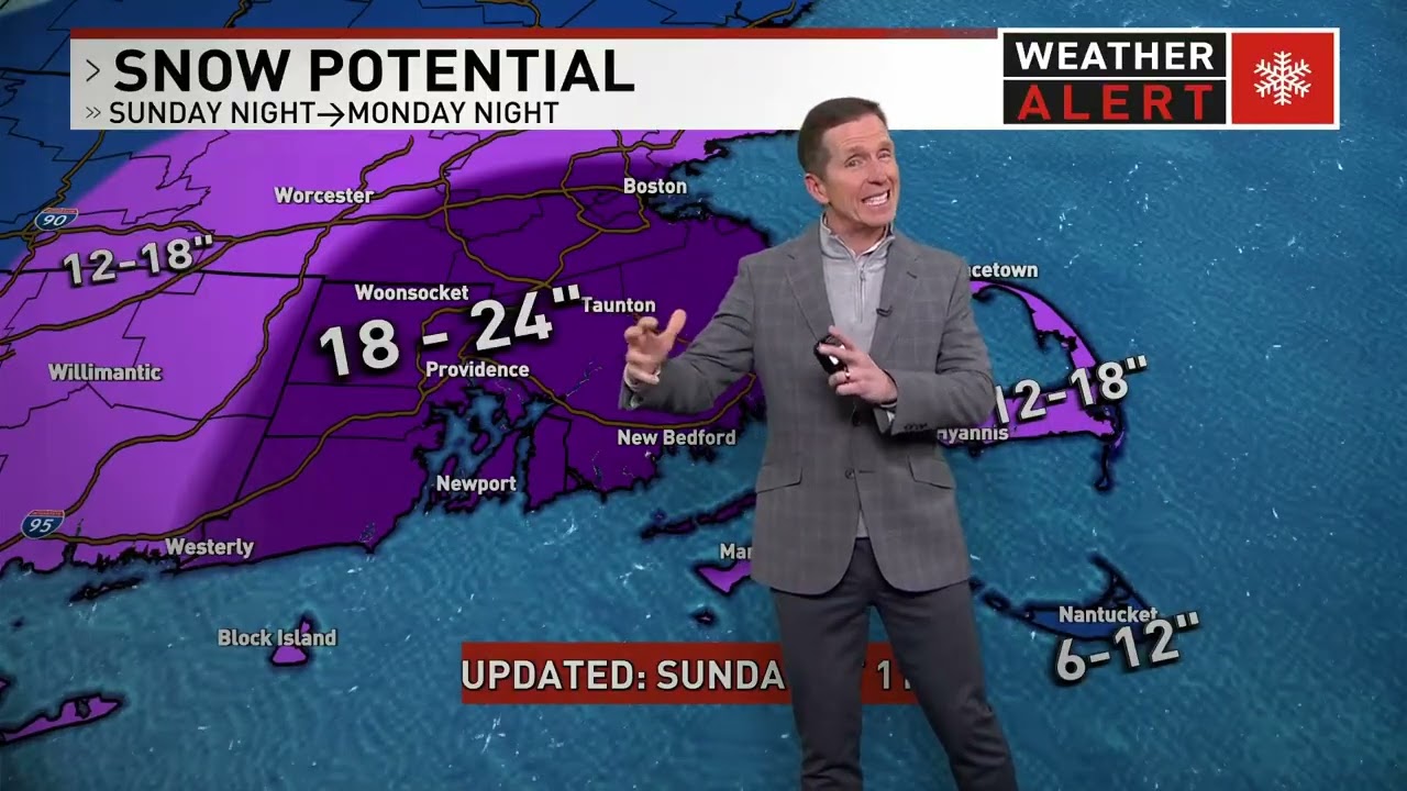 Snow intensifies into Monday morning as wind gusts ramp up