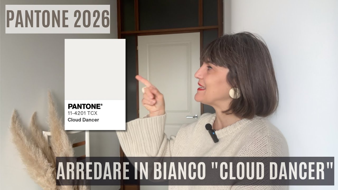 Pantone 2026 Cloud Dancer: come abbinare in casa il bianco 