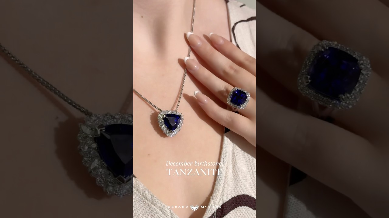 December&rsquo;s enchanting birthstone: the tanzanite. 💙 #tanzanite #decemberbirthstone #birthstone
